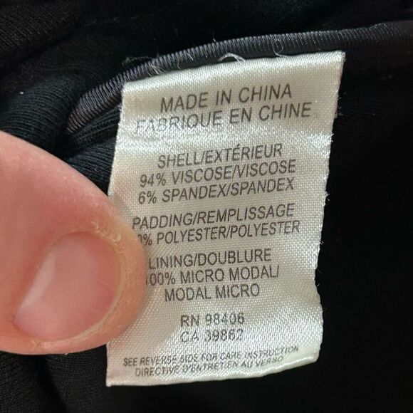 Theory Mimi Q Classical Dress Womens Black Quilted Long Sleeve Shift Crew size M - Picture 11 of 11